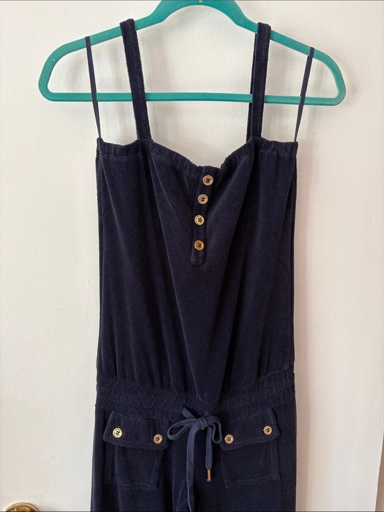 Juicy Couture Pants - Juicy Couture Y2K Vintage Terry Cloth Navy Wide-Leg Romper